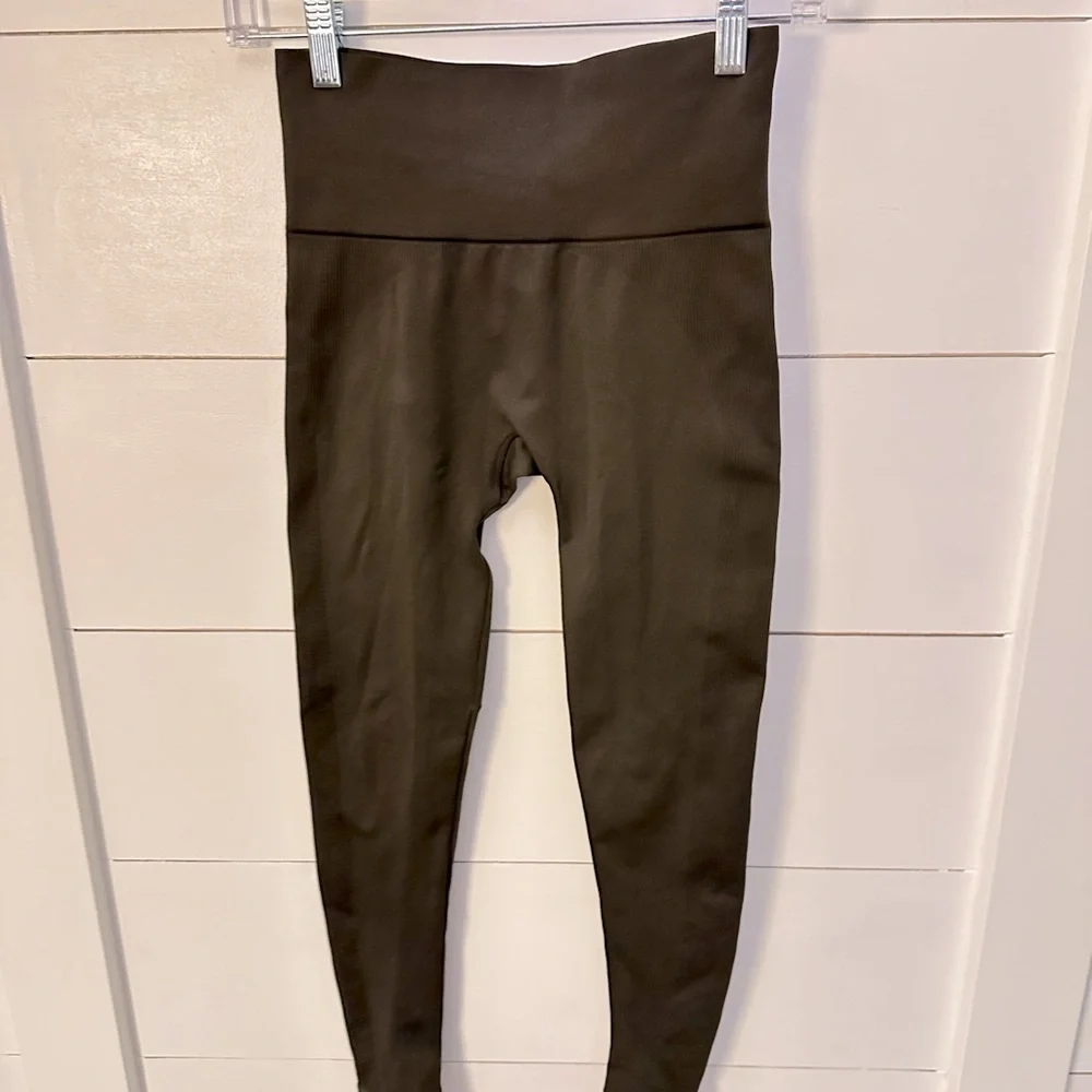 SET ACTIVE S Brown sculpt flex power compression activewear yoga walking legging - Picture 3 of 12